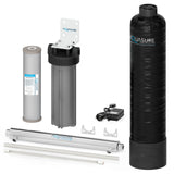 Aquasure Serene Lite 800K Gallons Whole House Salt-Free Water Softener Bundle w/ Triple Purpose Filter & UV De-Activator – AS-SF800U