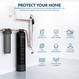 Aquasure Serene Lite 800K Gallons Whole House Salt-Free Water Softener Bundle w/ Triple Purpose Filter & UV De-Activator – AS-SF800U