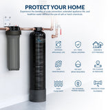 Aquasure Serene Lite Series | 800K Gallons Whole House Salt-Free Water Conditioning/Softening Descaler System with Triple Purpose Filter - AS-SF800