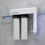 Aquasure Quantum Series | 18 GPM Multi-Stage UV Ultraviolet Light Whole House Water Treatment Filtration System, 48W - AS-WHUV18HO