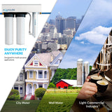 Aquasure Quantum Series | 18 GPM Multi-Stage UV Ultraviolet Light Whole House Water Treatment Filtration System, 48W - AS-WHUV18HO