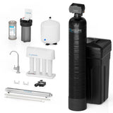 Aquasure Signature Series | 32,000 Grains Water Softener with 12 GPM Quantum De-Activator System and Triple Purpose Carbon Pre-Filter - AS-WSUV32RO