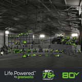 Greenworks 80V 25" Cordless Battery Dual Blade Self-Propelled Mower w/ 4.0Ah Battery & Rapid Charger - 2541402