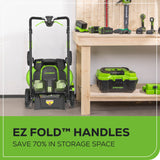 Greenworks 80V 25" Cordless Battery Dual Blade Self-Propelled Mower w/ 4.0Ah Battery & Rapid Charger - 2541402