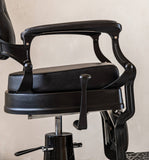Berkeley ADAMS Vintage Barber Chair - HON-BBCHR-52023-BLK
