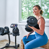 Echelon Strength Adjustable Dumbbells 752 with Stand - ECH-DUMB-752-x2STND