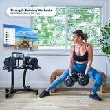Echelon Strength Adjustable Dumbbells 752 with Stand - ECH-DUMB-752-x2STND