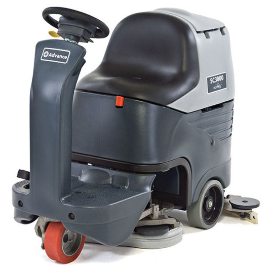 Advance SC3000, Floor Scrubber, 26", 21 Gallon, Battery, Disk, Ride On - 56381802