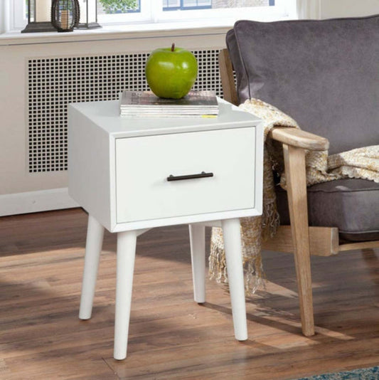 Alpine Flynn End Table, White -  966-W-62