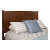 Alpine Flynn Mid Century Modern Queen Panel Bed, Walnut - 966WAL-01Q