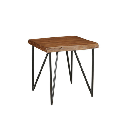 Alpine Live Edge End/Lamp Table, Light Walnut - 1968-62