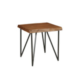 Alpine Live Edge End/Lamp Table, Light Walnut - 1968-62