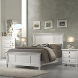 Alpine Winchester Eastern California King Shutter Panel Bed, White (1306EK) - 1306EK