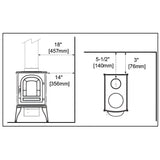 Vermont Castings Aspen C3 Wood Burning Stove - 0002505