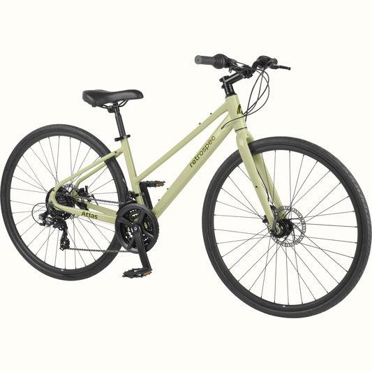 Retrospec Atlas Fitness Hybrid Bike - Step Through 21 Speed - 5841