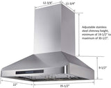 Combo Awoco 36” Freestanding 6 Burners Range with 36'' RH-WT-36 Wall Mount Range Hood - JK36A1-T-NG+RH-WT-36