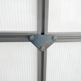 Outsunny 8' x 6' Aluminum Outdoor Greenhouse, Polycarbonate Walk-in Garden Greenhouse - 845-540V01SR