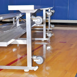 Bleacher 4 Row 27" Tip & Roll Portable Aluminum Bleacher -  BL4A27