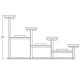 Bleacher 4 Row 27' Outdoor Standard Aluminum Bleacher - BLCH-427