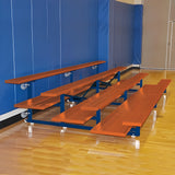 Bleacher 4 Row 7½' Tip & Roll Portable Aluminum Bleacher - BLCH-475TRG