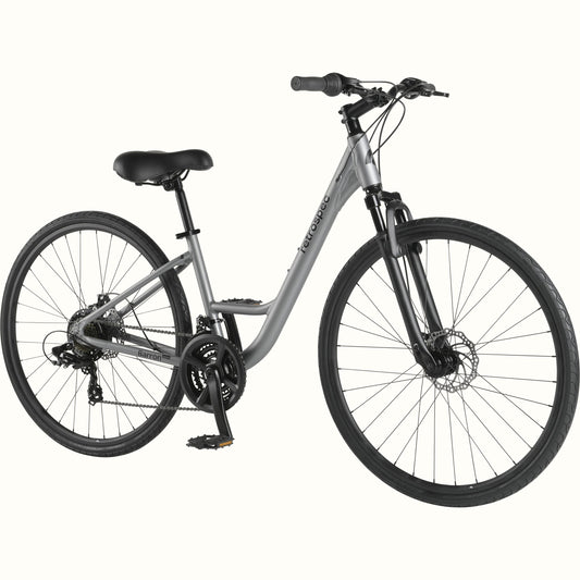 Retrospec Barron Plus Comfort Hybrid Bike - 21 Speed - Step Through - 6063