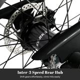Tracer 20" Master 3i 3-Speed Chopper Style Cruiser Bike - MB-MASTER 3I DS-MBK