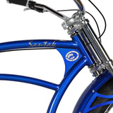 Tracer 26" Santak GT Chopper Stretch Cruiser 1-Speed Fat Tire Bike - MB-SANTAK-BL