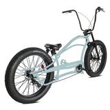 Tracer 26" Siena GT Chopper Stretch Cruiser Fat Tire Oversized Frame Bike - MB-SIENA GT-BK/PLS