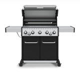 Broil King 63" 5-Burner Black Baron 590 Pro Gas Grill w/ Side Burner & Rear Rotisserie Burner - 876244 LP