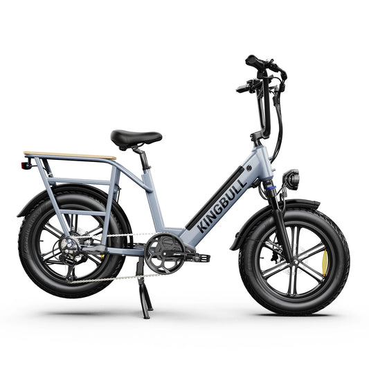 Kingbull Voyager | Fat Tire Electric Cargo Bike - KVG-GRAY-2