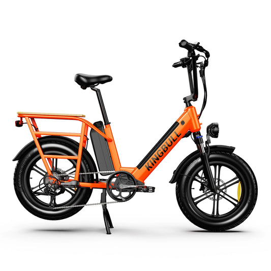 Kingbull Voyager(Dual Battery) | Long Range Step Thru Electric Bike - KDVG-GRAY