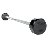 TROY  Rubber Straight Barbell Set 20-110 lbs with Rack - COMMPAC-TSBR110