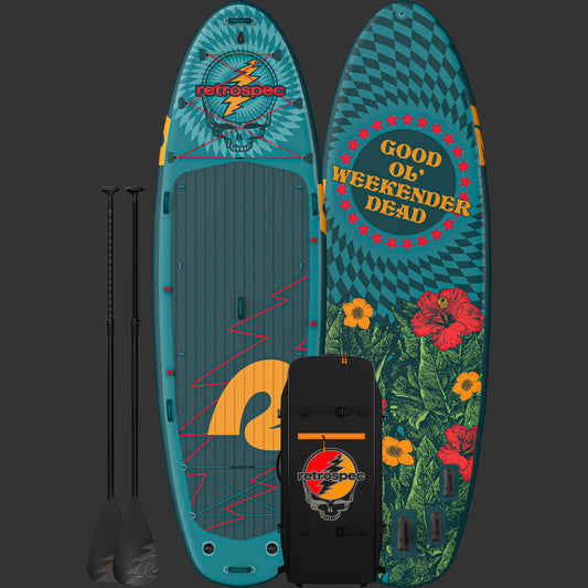 Retrospec Grateful Dead Weekender Crew Multi-Person Inflatable Stand Up Paddle Board 12’ - 6514