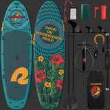 Retrospec Weekender Crew Multi-Person Inflatable Stand Up Paddle Board 12’ - 5745