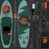 Retrospec Weekender Plus Inflatable Stand Up Paddle Board Kayak Hybrid 10'6" - 5401