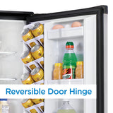 Danby - 4.4 CF All Refrigerator, Auto Defrost, Glass Cantilever Shelves, ESTAR Refrigerators - DAR044A4BSLDD