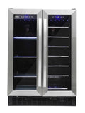 Danby - 5.2 CuFt Beverage Center, French Door Design, LED LightsBeverage Center - DBC052A1BSS