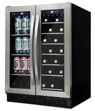 Danby - 5.2 CuFt Beverage Center, French Door Design, LED LightsBeverage Center - DBC052A1BSS