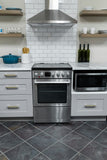 Danby - 24" Slide-In Smooth Top Range, ADA Compliant, Airfry, Manual Clean Ranges - DRCA240BSS
