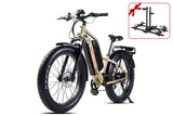 Young Electric E-Explorer 1000W Long Range Electric Hunting Bike | Optional Dual Battery | Up To 28 MPH | 26'' Fat Tire - 12803003SFBLK