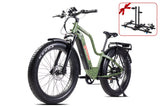 Young Electric E-Explorer 1000W Long Range Electric Hunting Bike | Optional Dual Battery | Up To 28 MPH | 26'' Fat Tire - 12803003SFBLK