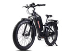 Young Electric E-Explorer 1000W Long Range Electric Hunting Bike | Optional Dual Battery | Up To 28 MPH | 26'' Fat Tire - 12803003SFBLK