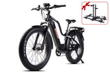 Young Electric E-Explorer 1000W Long Range Electric Hunting Bike | Optional Dual Battery | Up To 28 MPH | 26'' Fat Tire - 12803003SFBLK