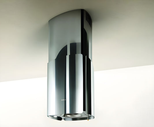 Elica - CHROME - Iconic - 22 7/8" W x 17" D x 22 7/8" H, Polished Stainless Steel - Island Hoods- ECH623S1