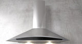Elica - FOGLIA - Techne - 30" W x 20" D x 10" H, Stainless & Black Glass - Wall Mount Hoods - EFG630S1