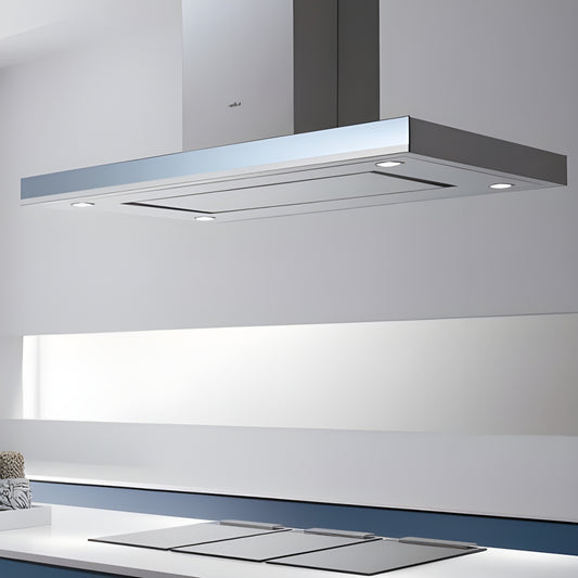 Elica - HAIKU ISLAND - Iconic - 47 1/8" W x 12 7/8" D x  3 1/8" H, Stainless - Island Hoods- EHI648SS