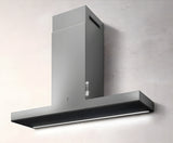 Elica - HAIKU - Iconic - 23 1/2" W x 12.5" - 15" D x 3 1/8" H, Stainless - Wall Mount Hoods - EHK624SS