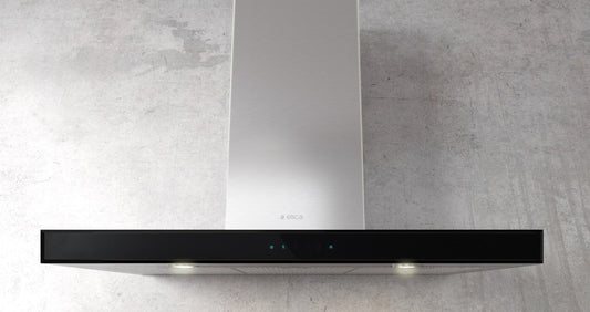 Elica - MEZZANO - Techne - 36" W x 19 11/16" D x 2 3/8" H, Stainless & Black Glass - Wall Mount Hoods - EMZ636S3