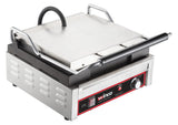 Winco EPG-1C 14" x 12" Ribbed Panini Grill - 120V - WNEPG-1C