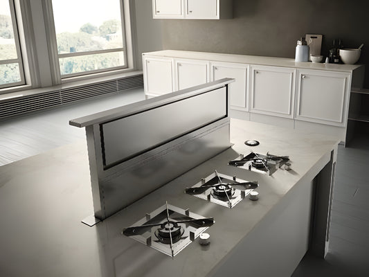 Elica - RISE - Techne - 30" W x 2 1/2" D x 14" H, Stainless - Downdraft Hoods - ERS630S1